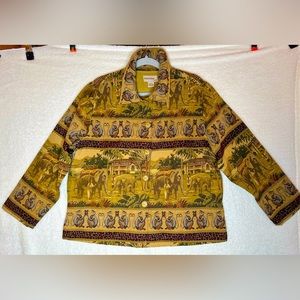 LAST CALL FINAL PRICE GREAT DEAL resort wear safari animal print jacket large